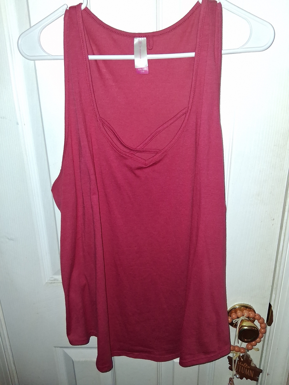 No Boundaries Rose-Pink Scoop Neck Tank